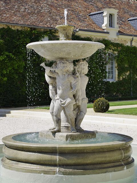 Fontaine sans bassin - Jardins Aquadesign